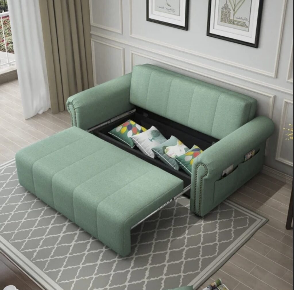 Bambillo Roma Pullout Sofa Bed With Rolled Arms - Bseated