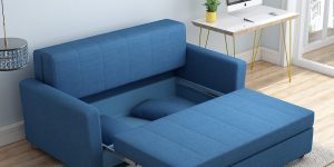 Bambillo Milano Pullout Sofa Bed With Curved Arm Support